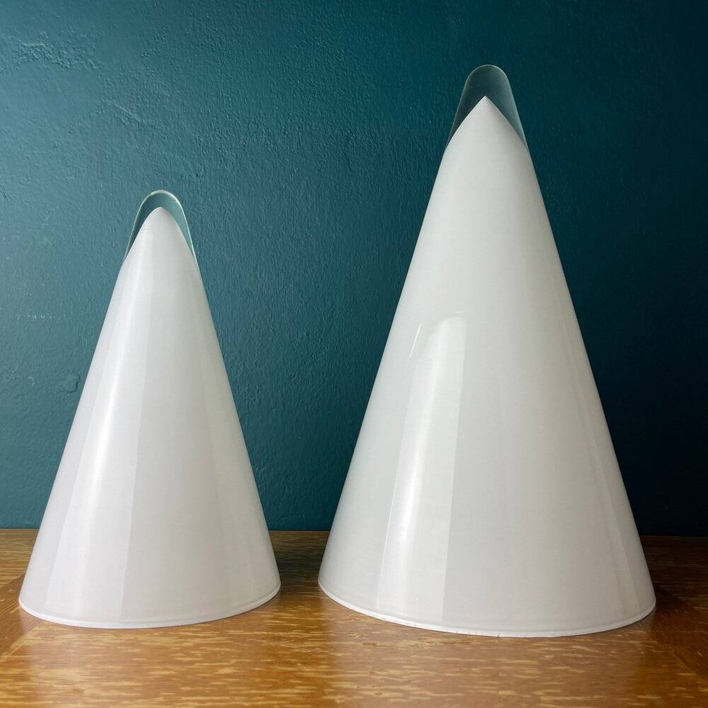 Cone table lamps Murano, Italy, 1970s, set of 2