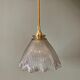 Suspension tulipe vintage en verre holophane (2)