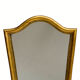 Mirror frame gilded gendarme hat bead row H 37.5 cm