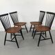Swedish Teak Chairs by S. E. Fryklund for Hagafors, 1960s, Set of 4