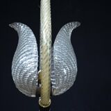 Ercole Barovier Murano glass chandelier. Italy 1940s