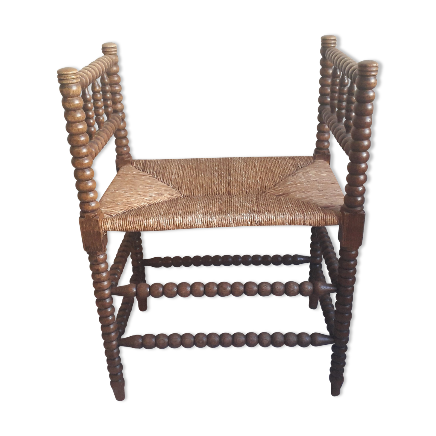 Mulched bench turned wood