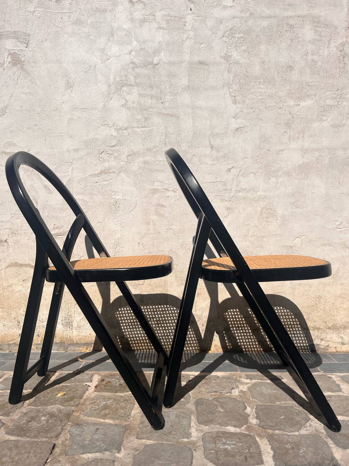 Italian folding chairs 1970