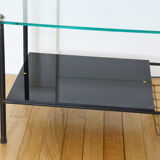 Glass coffee table door magazines 50s