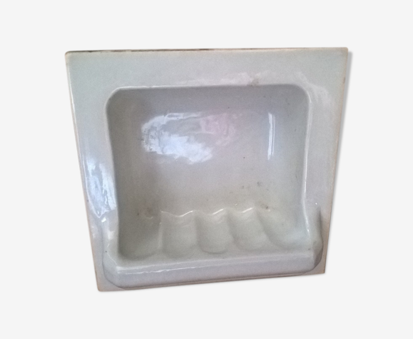 Wall-mounted wall soap door with built-in vintage ceramic