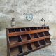 Antique grocery cabinet shop cabinet pine compartment unit 230 cm
