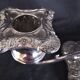 Candlestick in silver metal