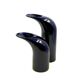 Space age set of 2 blue ceramic vase, Italy ca. 1970