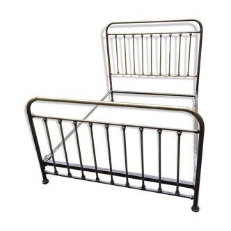 Vintage gilded brass bed