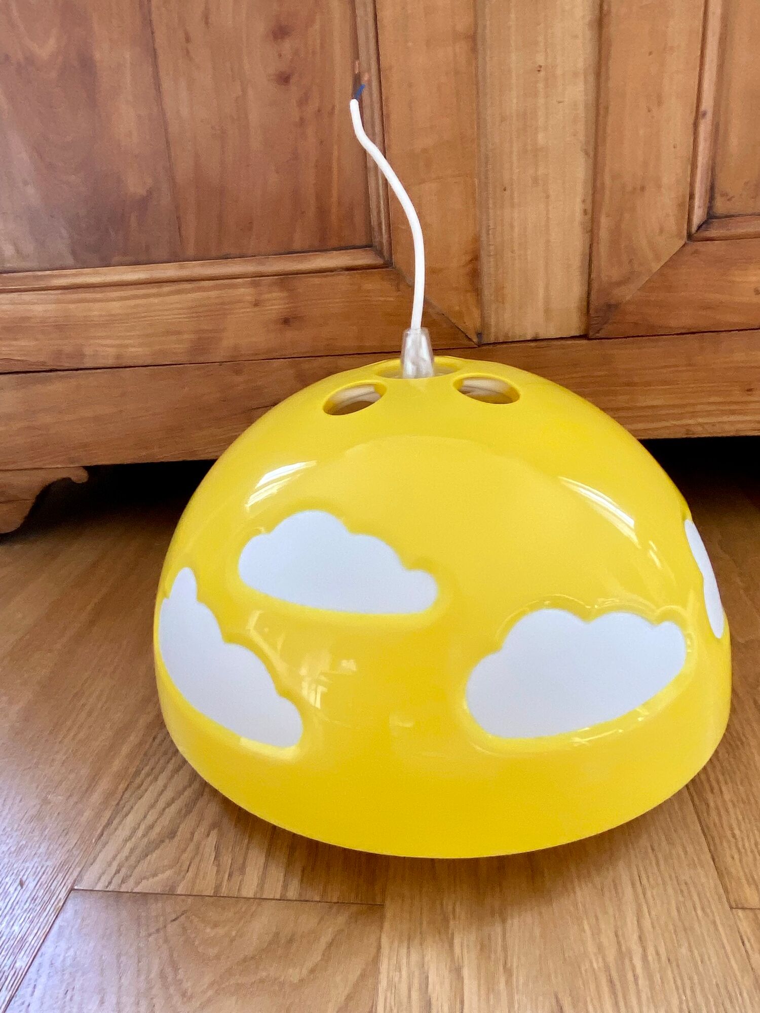 Luminaire suspension cloud skojig ikea yellow design henri preutz