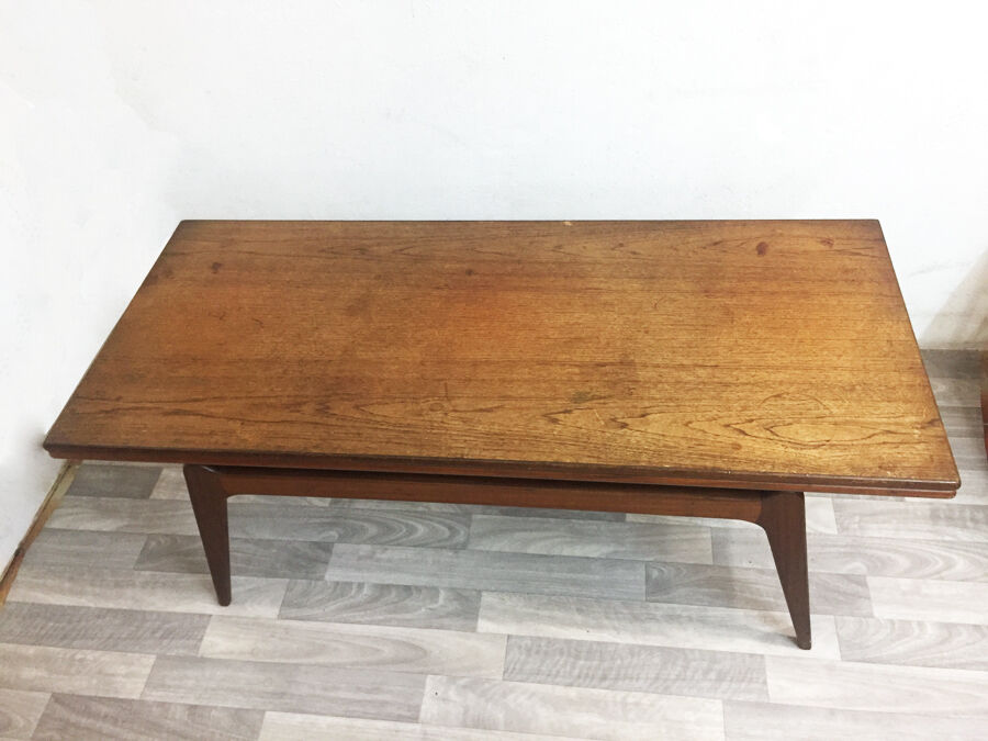Scandinavian coffee table 2 in 1, 1960