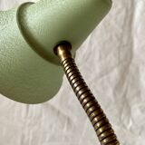 Metal and brass cocotte desk lamp - 1950
