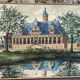 Painting monument architecture netherlands signed by Willem Heytman vintage