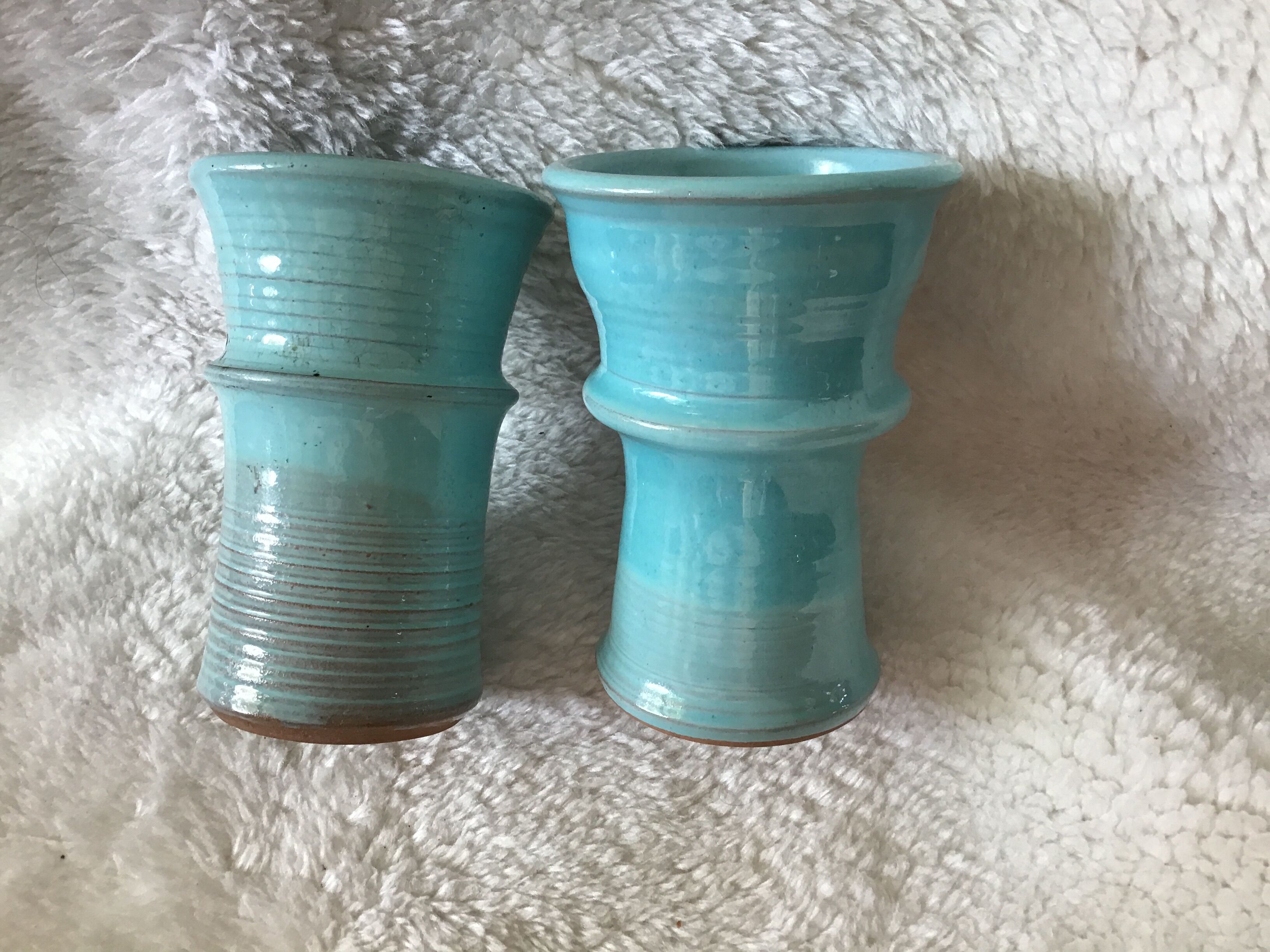 Two vintage ceramic mugs