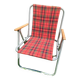 Checkered camping chair