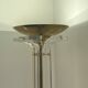 Plexiglass and brass floor lamp. 1970. Italy.