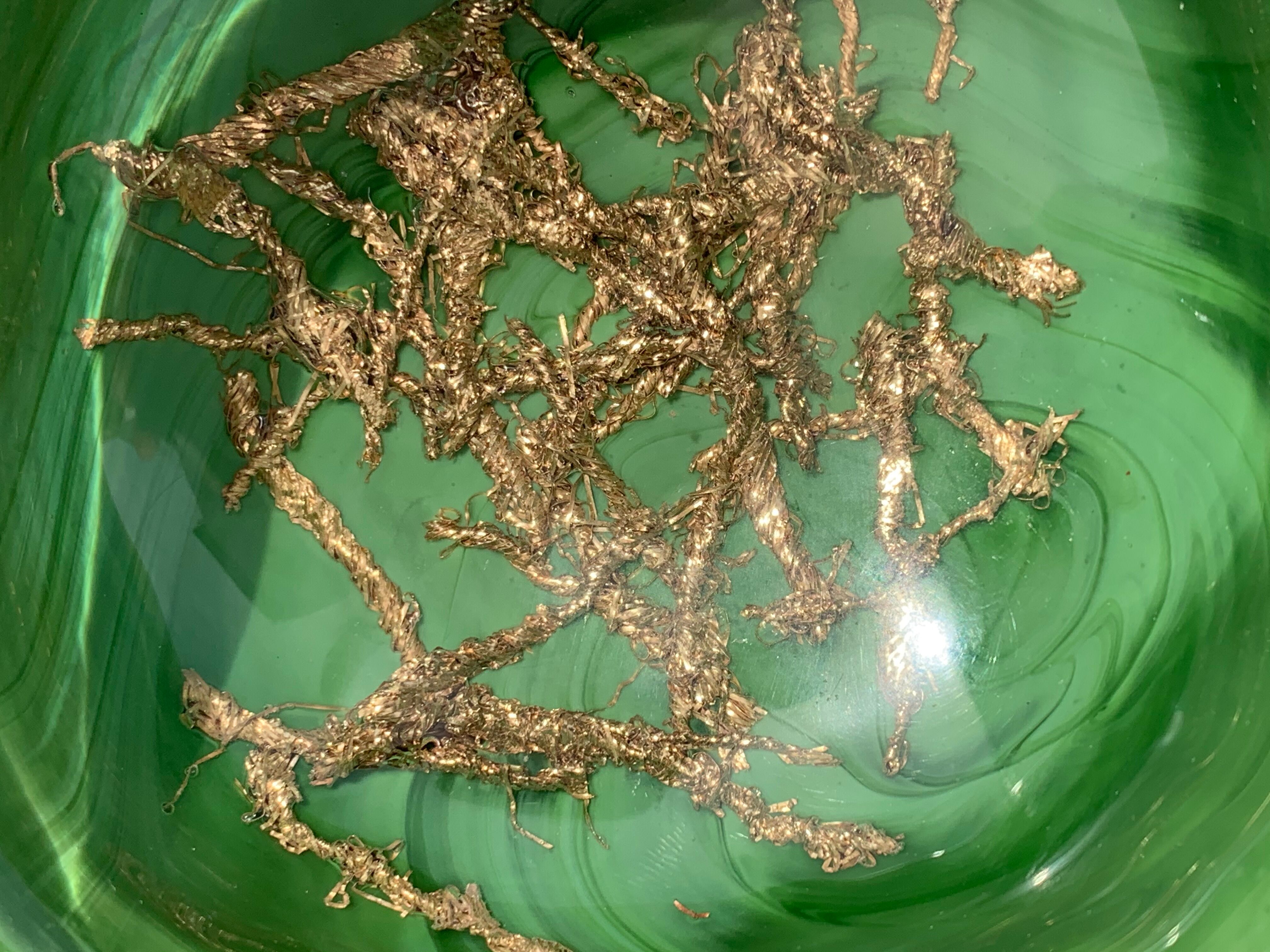 Venini green glass ashtray  Italy Toni Zuccheri Murano Giade 1960