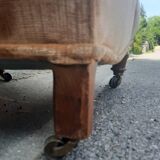 Large faauteuil crapaud  capitonnés