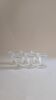 Set of 6 glass ice cream cups