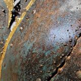 Unique large metal Thai art sculpture floor lamp goldleaf