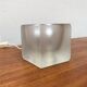 Vintage German glass cube table lamp TA 14 by Peill & Putzler, 1970s.