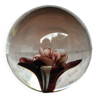 Purple flower sulphide paper press