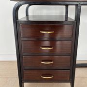 Giuseppe Pagano Pogatschnig Italian Dark Wood Desk for Gino Maggioni, 1940s