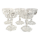 Set of 5 glass liqueur glasses