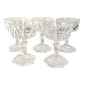 Set de 5 verres à liqueur en verre