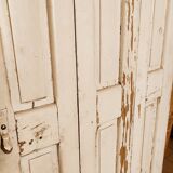3-leaf Parisian shutter in pitch pine