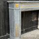 Louis XVI style half-moon fireplace in marble circa 1880