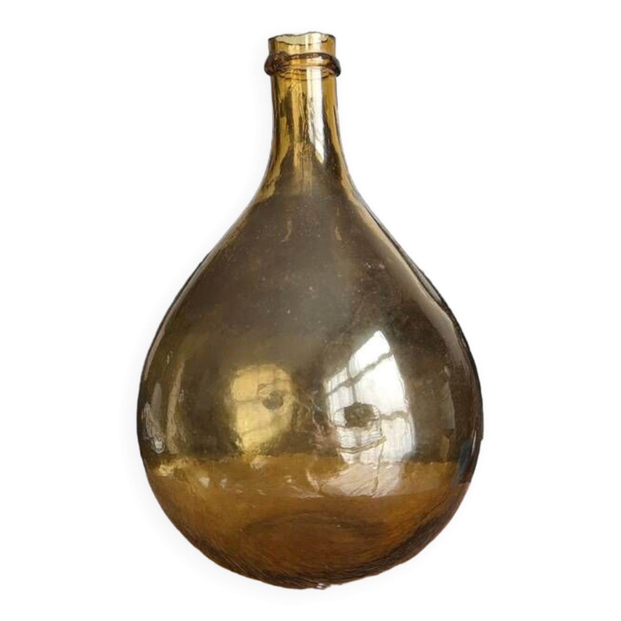 Ocher 2 liters demijohn