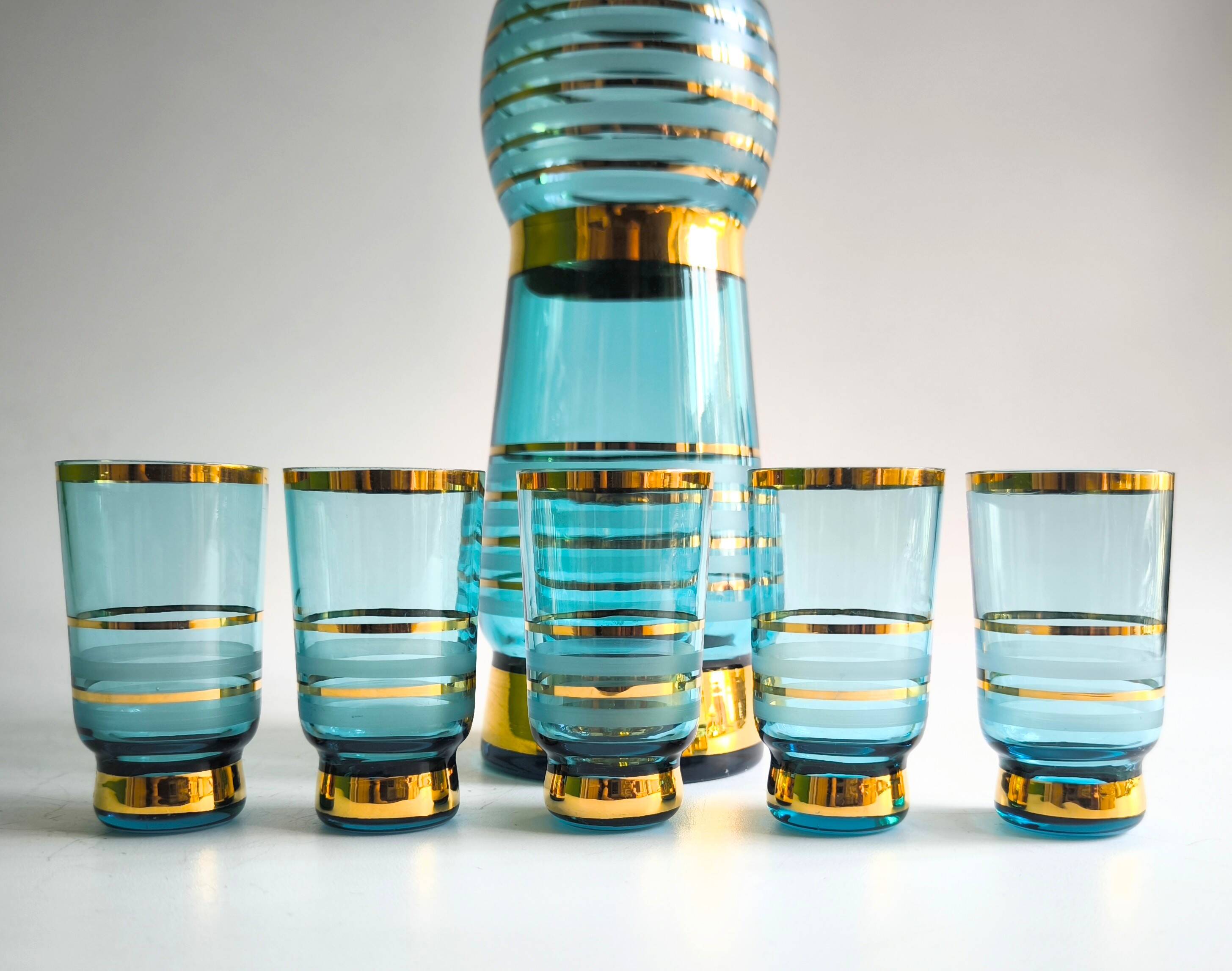 Mid Century Modern liquor set Toscana 1960s