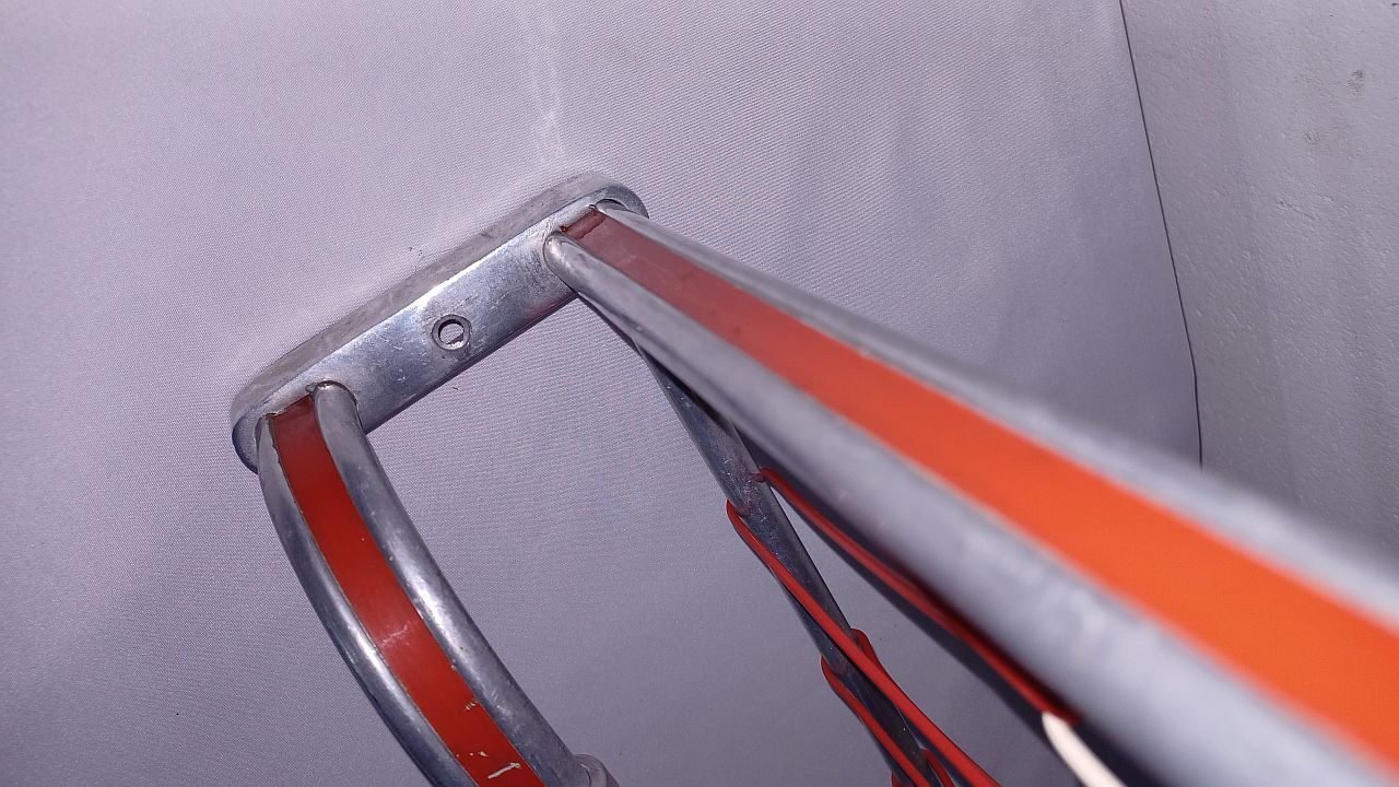 Wall coat rack aluminum 1970