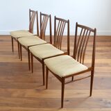 Suite of 4 Scandinavian dining chairs 1960s