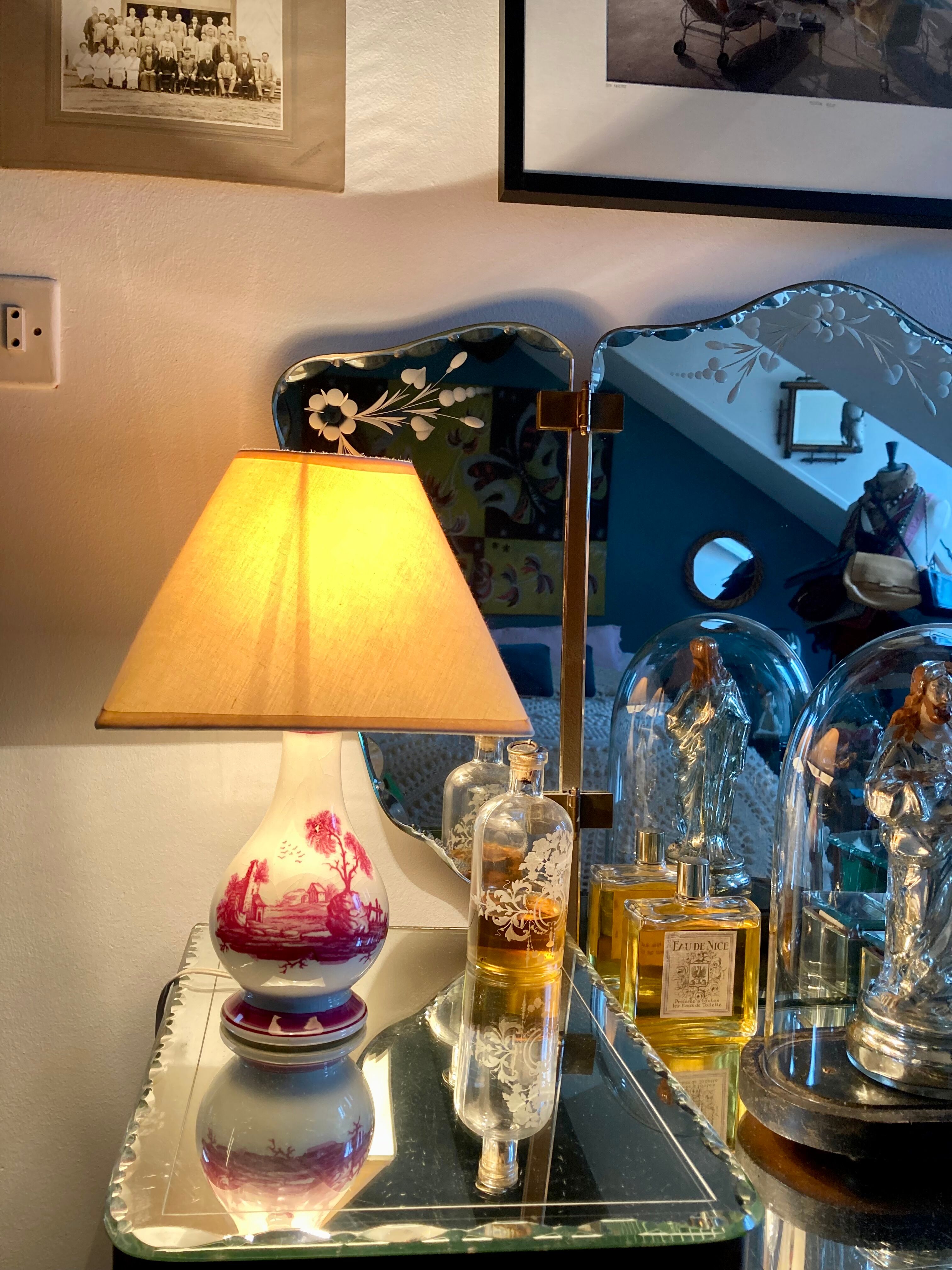 Pair of bedside lamps