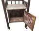 Antique French Bedside Table With Marble, late 1800s