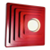 Multi-Layered Pyramid Wall Lamp In Red By Hustadt Leuchten, Germany 1970S