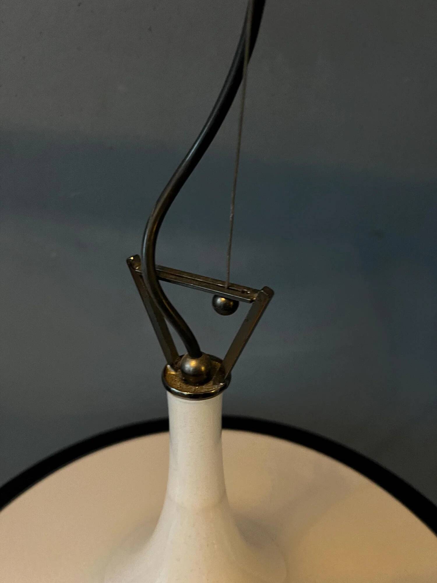 Vintage Murano glass witch hat pendant lamp
