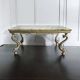 Vintage onyx coffee table with koi legs