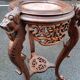 Sellette ancienne table d'appoint plateau marbre