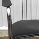 Chrome metal chair and Bauhaus style leather – 70s/80s