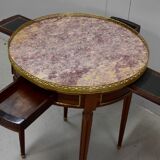 Table bouillotte en acajou, style Louis XVI – début XXe