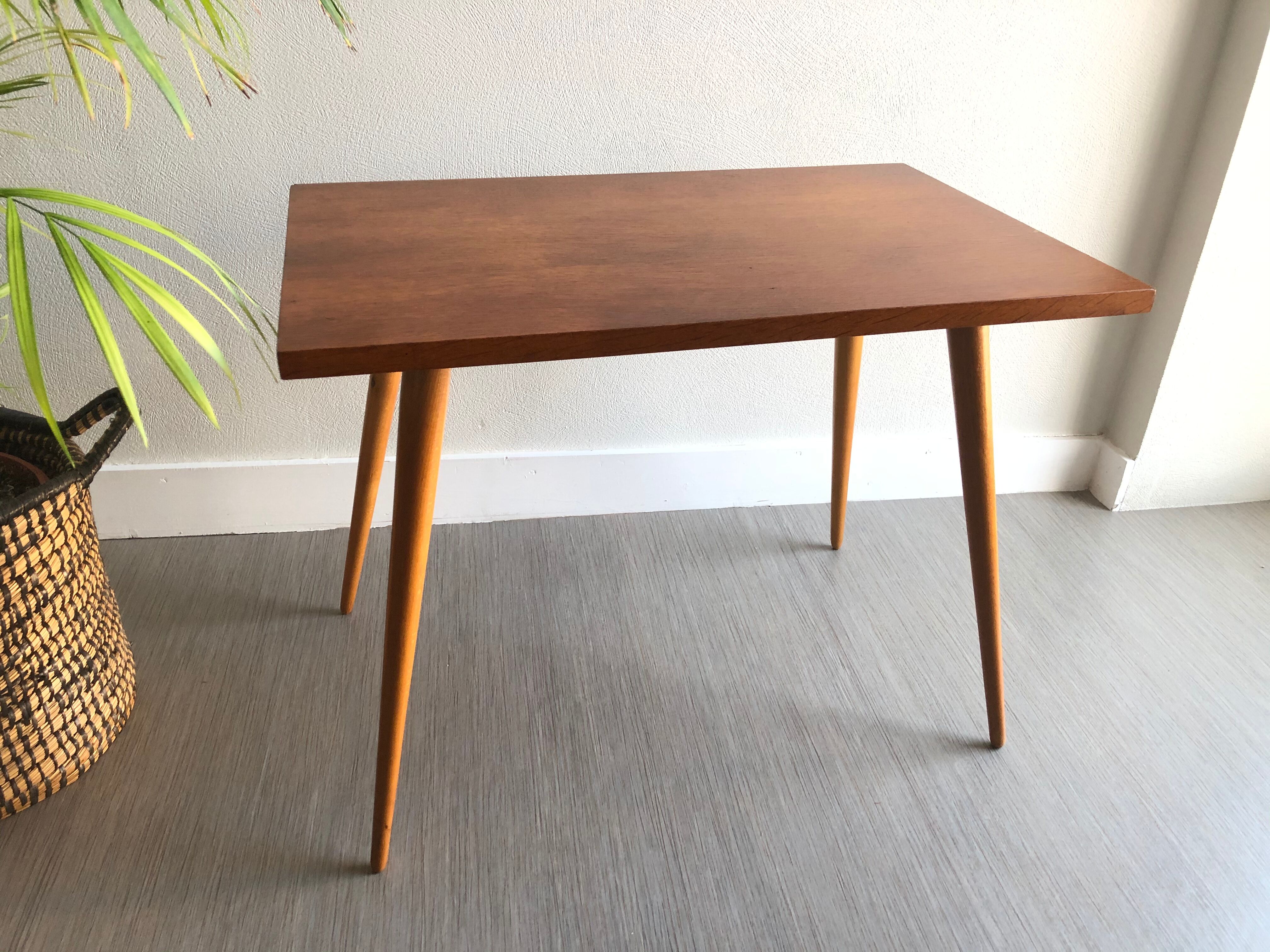 Vintage coffee table compass legs