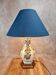 Hand-painted faience lamp – Desvres / Rouen style – artisan piece
