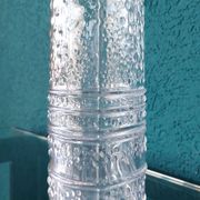 Vintage Structured Glass Vase by Willem Heesen for Leerdam Glass Factory