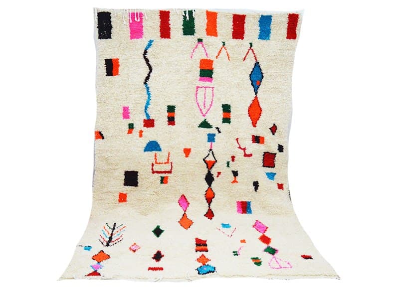 Handmade moroccan berber carpet 309 x 196 cm