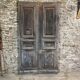 Double old oak door