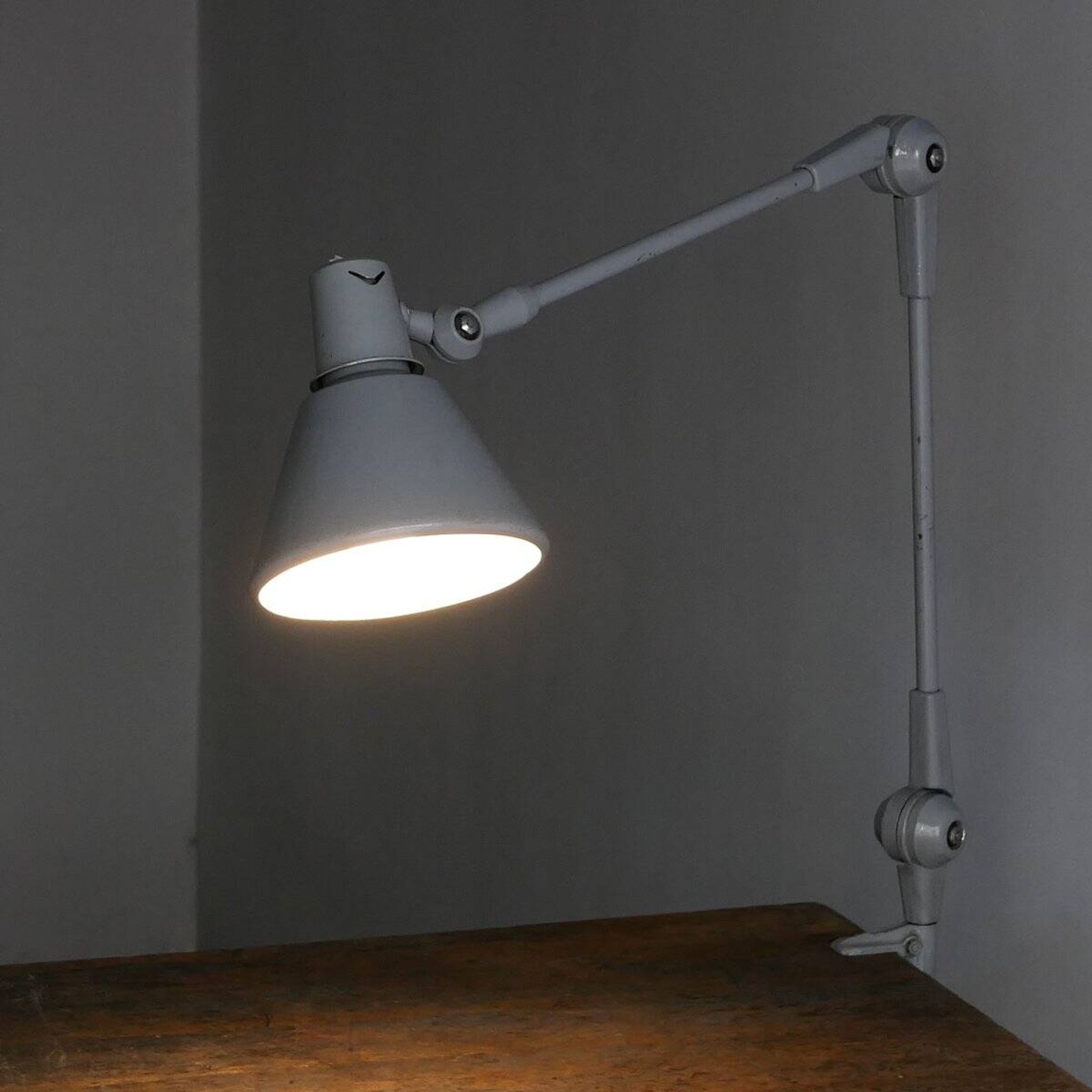 Industrial table lamp Aure by Stilnovo, Italy, 1962
