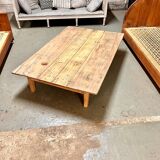 Brutalist rustic farmhouse coffee table